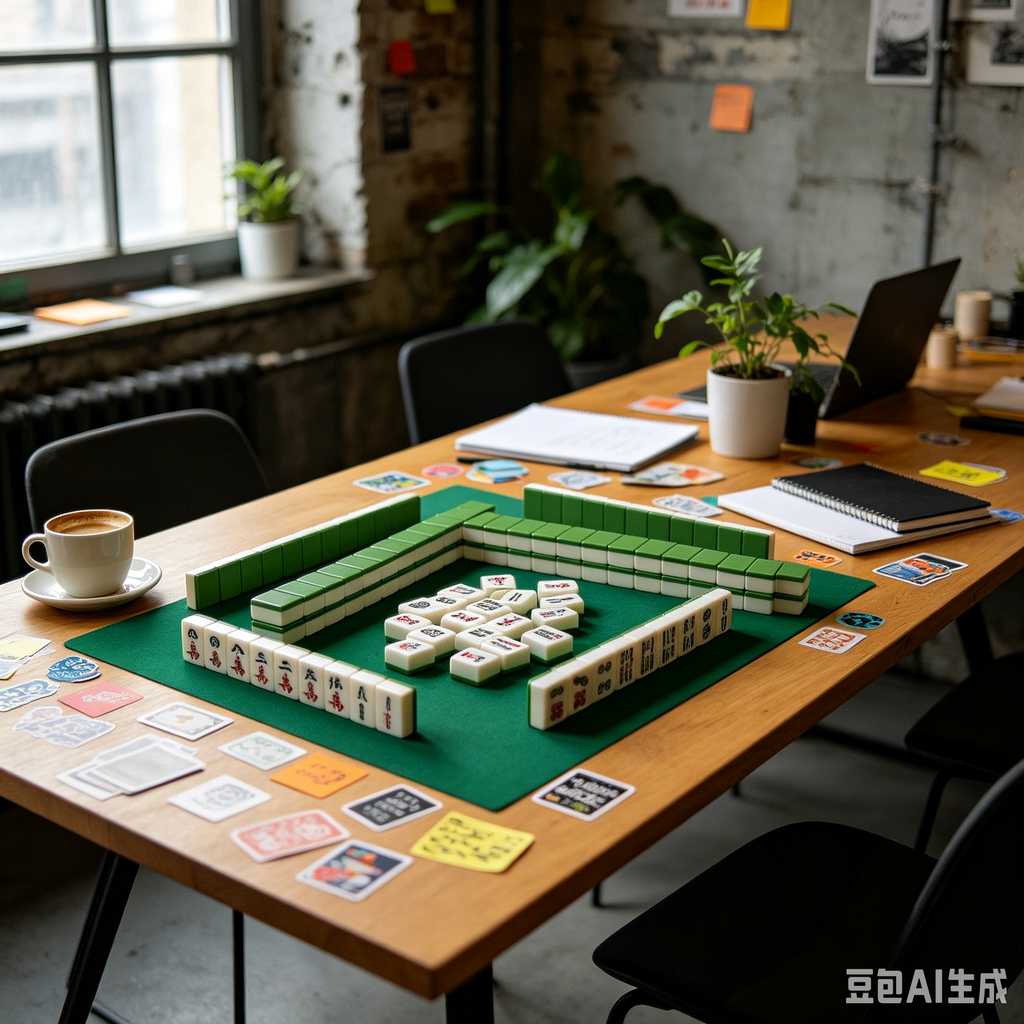 hand painted mahjong tiles